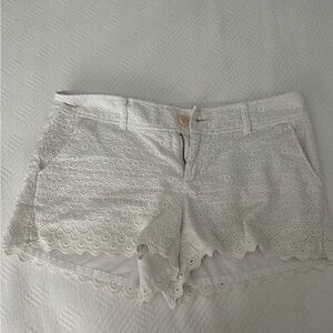 Lilly Pulitzer white eyelet Walsh shorts